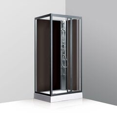 Masāžas dušas kabīne Vento Torino, kreisās puses cena un informācija | Hidromasāžas dušas kabīnes | 220.lv