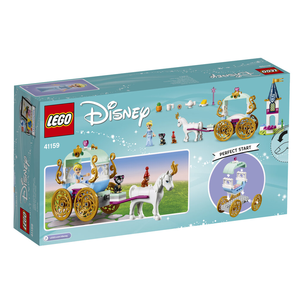 41159 LEGO® | Disney Princess Pelnrušķītes kariete цена и информация | Konstruktori | 220.lv