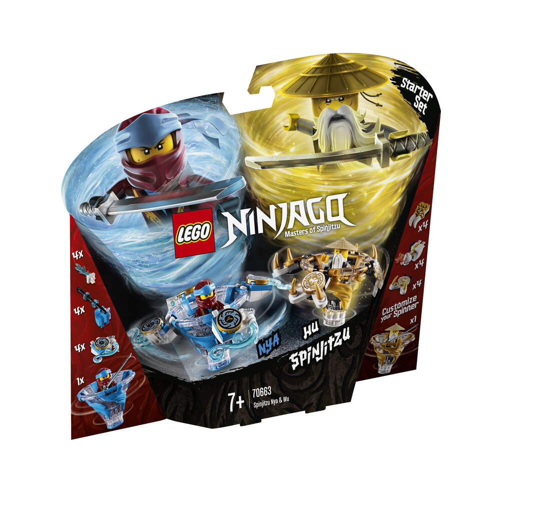 70663 LEGO® NINJAGO Spindžitsu Nya un Wu cena un informācija | Konstruktori | 220.lv