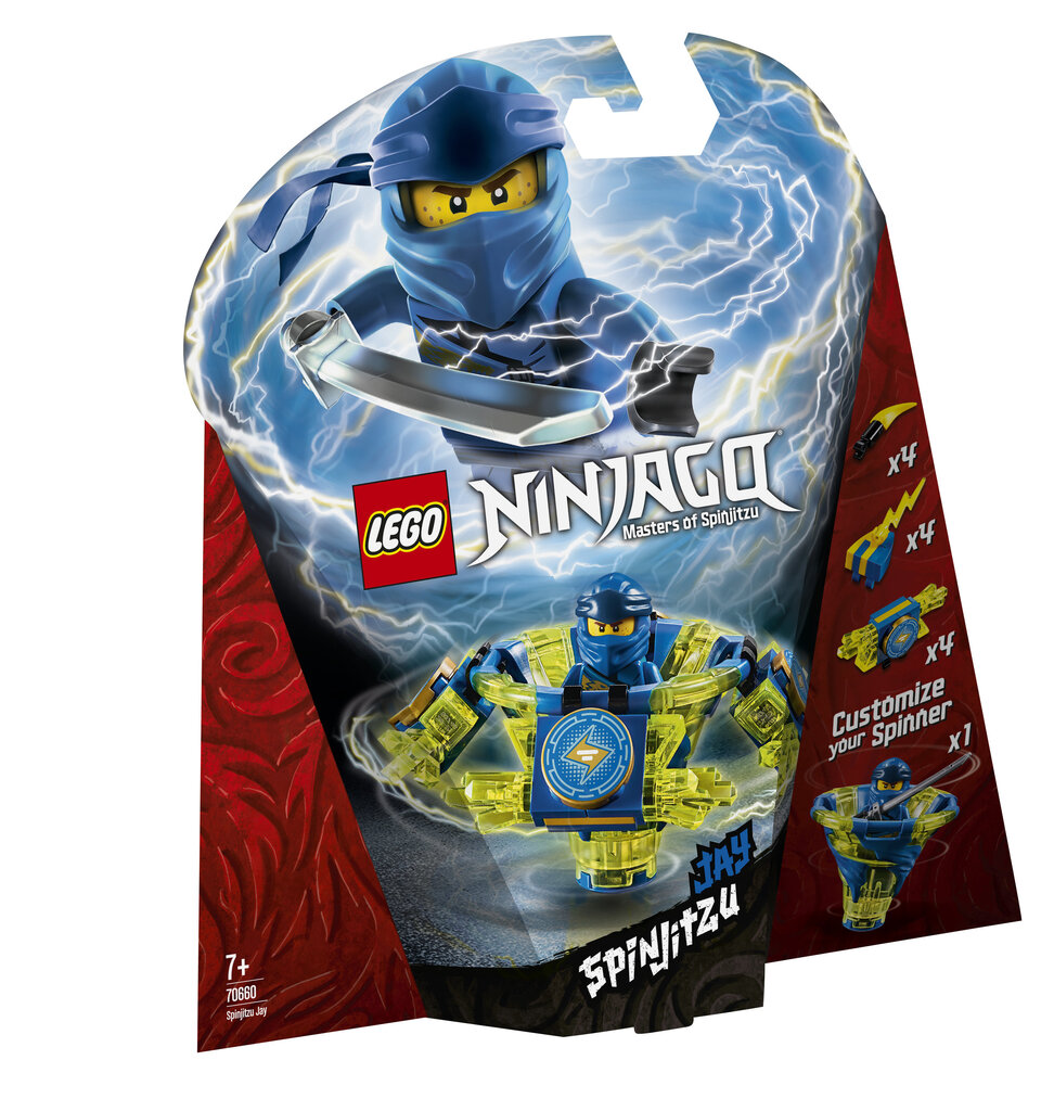 70660 LEGO® NINJAGO Spindžitsu Jay cena un informācija | Konstruktori | 220.lv