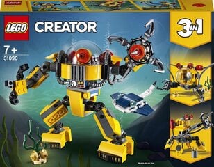 31090 LEGO® Creator Zemūdens robots cena un informācija | Konstruktori | 220.lv