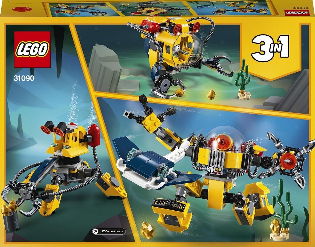 31090 LEGO® Creator Zemūdens robots цена и информация | Konstruktori | 220.lv