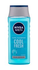 Šampūns normāliem un taukainiem matiem Nivea Men Cool vīriešiem 250 ml цена и информация | Шампуни | 220.lv