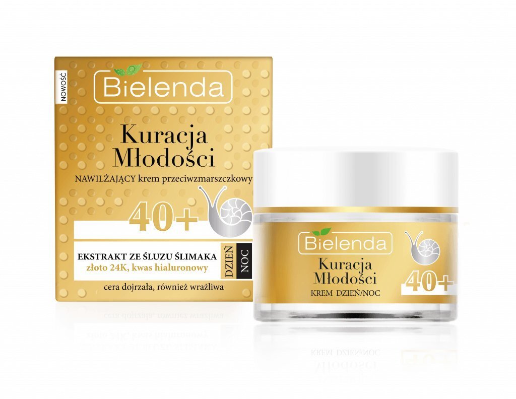 Mitrinošs pretgrumbu sejas krēms Bielenda Youth Treatment 40+ Moisturizing 50 ml cena un informācija | Sejas krēmi | 220.lv