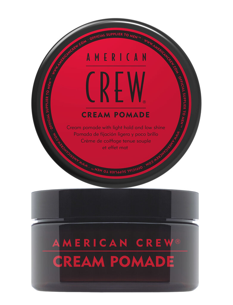 Vieglas fiksācijas matu pomāde vīriešiem American Crew Cream Pomade 85 g цена и информация | Matu veidošanas līdzekļi | 220.lv