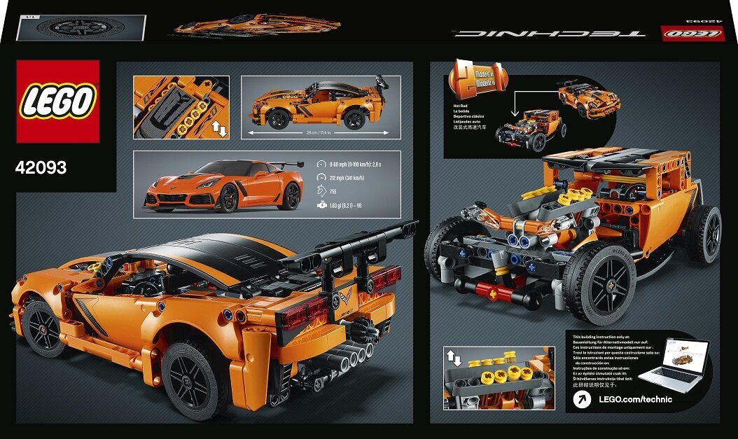 42093 LEGO® Technic Chevrolet Corvette ZR1 цена и информация | Konstruktori | 220.lv