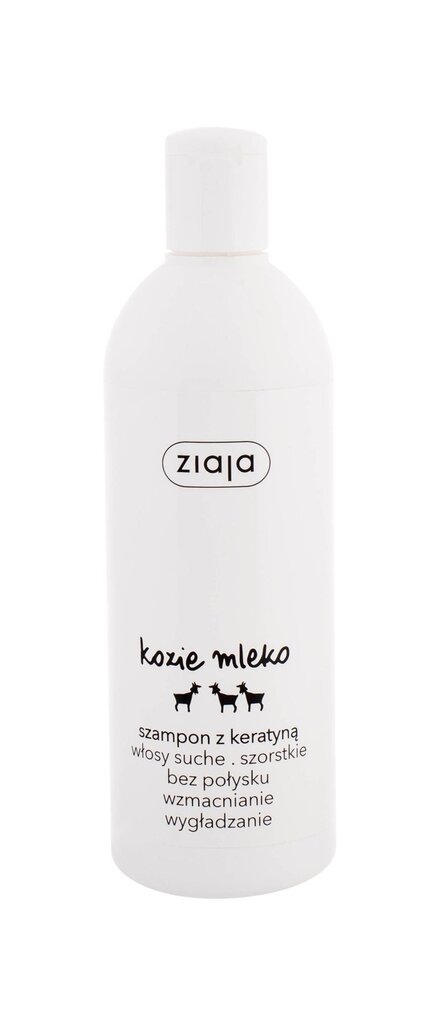 Matu šampūns ar kazas pienu un keratīnu Ziaja 400 ml цена и информация | Šampūni | 220.lv