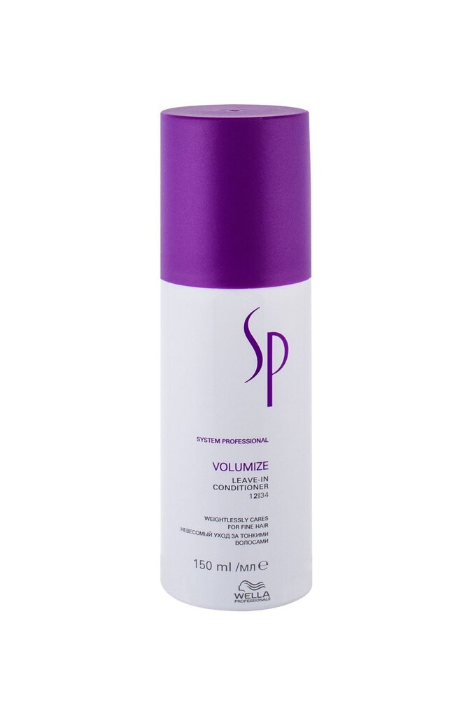 Matu apjomu palielinošs kondicionieris Wella SP Volumize Leave In Conditioner 150 ml cena un informācija | Matu kondicionieri, balzāmi | 220.lv