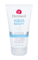 Sejas attīrošs gels Dermacol Aqua beauty 3in1 150 ml cena un informācija | Sejas ādas kopšana | 220.lv