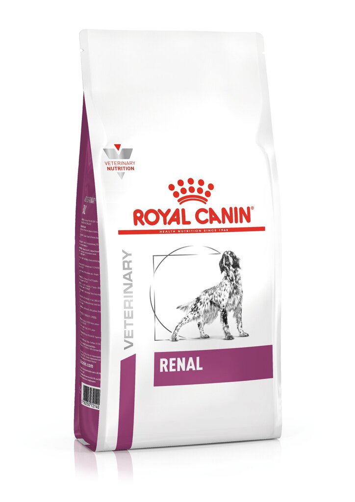 Royal Canin suņiem ar nieru darbības traucējumiem Dog renal, 14 kg cena un informācija | Sausā barība suņiem | 220.lv