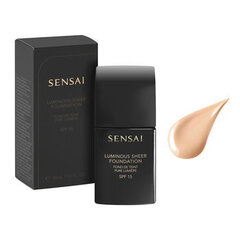 Šķidrā make-up bāze, Sensai Luminous Sheer SPF15, 30 ml цена и информация | Пудры, базы под макияж | 220.lv