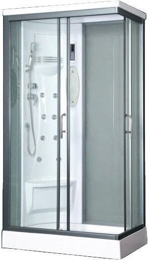 Masāžas dušas kabīne Vento Biello, kreisais stūris цена и информация | Hidromasāžas dušas kabīnes | 220.lv