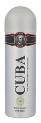 Спрей-дезодорант для мужчин Cuba Original Cuba Black 200 мл цена и информация | Мужская парфюмированная косметика | 220.lv