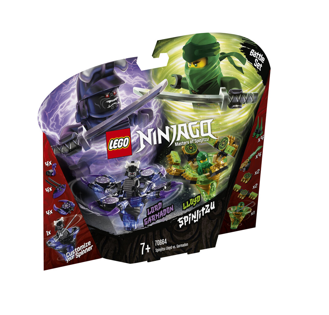 70664 LEGO® NINJAGO Spindžitsu Lloyd pret Garmadon cena un informācija | Konstruktori | 220.lv