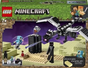 21151 LEGO® Minecraft Kauja gala dimensijā цена и информация | Конструкторы и кубики | 220.lv