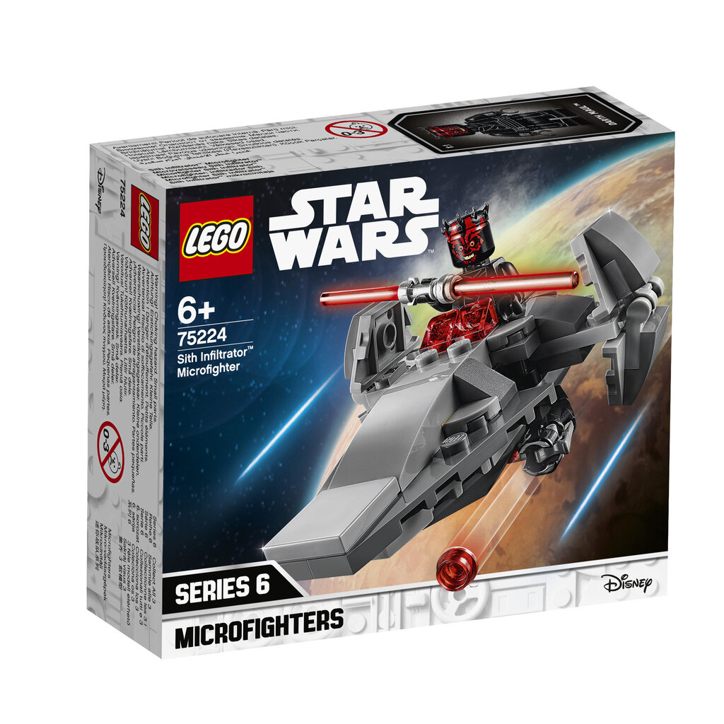 75224 LEGO® Star Wars Sith Infiltrator mazais cīnītājs cena un informācija | Konstruktori | 220.lv