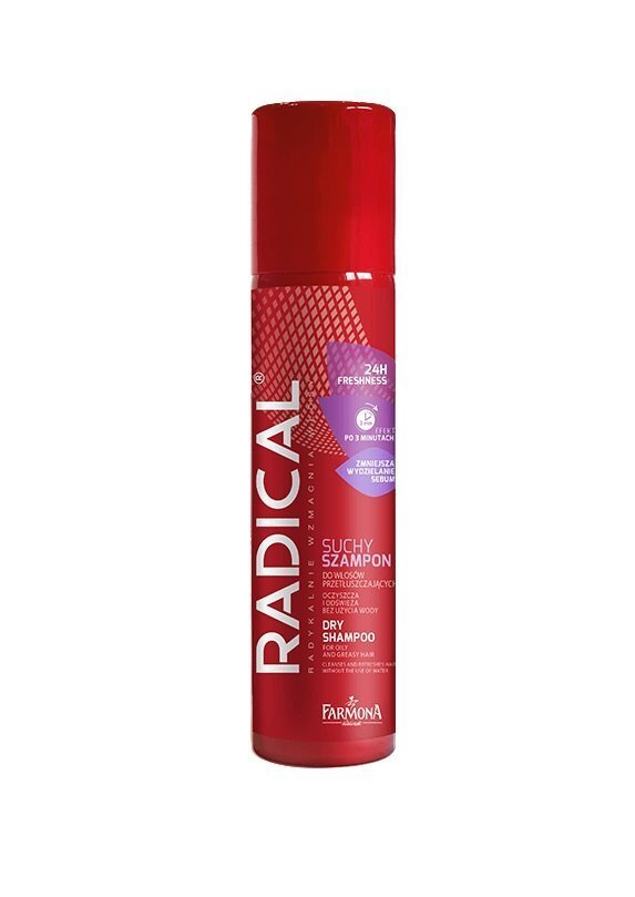 Sausais šampūns taukainiem matiem Farmona Radical 150 ml cena un informācija | Šampūni | 220.lv
