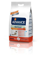 ADVANCE sterilizētiem kaķiem ar lasi un miežiem Cat Sterilized, 3 kg цена и информация | Сухой корм для кошек | 220.lv