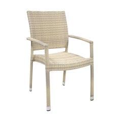 Āra krēsls Wicker-3, krēmkrāsas cena un informācija | Dārza krēsli | 220.lv