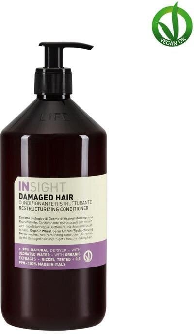 Kondicionieris bojātiem matiem Insight Damaged Hair Restructurizing, 900 ml cena un informācija | Matu kondicionieri, balzāmi | 220.lv