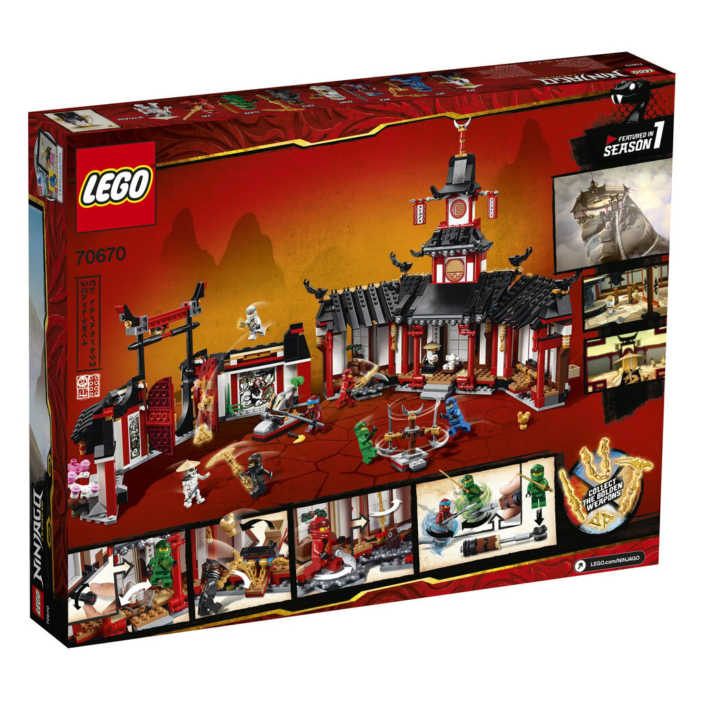70670 LEGO® NINJAGO Spindžitsu klosteris цена и информация | Konstruktori | 220.lv