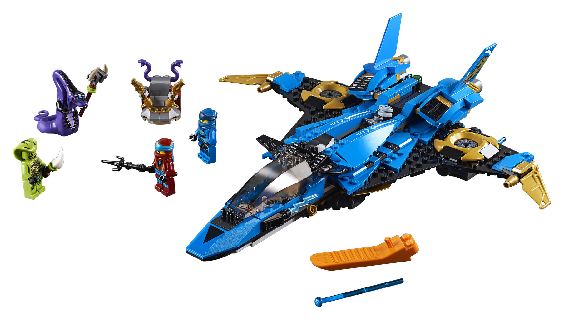 70668 LEGO® NINJAGO Jay vētras cīnītājs cena un informācija | Konstruktori | 220.lv