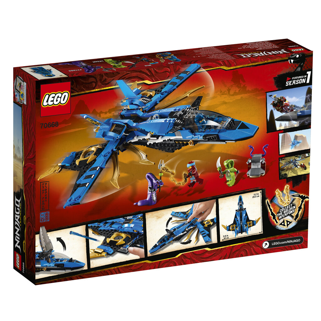 70668 LEGO® NINJAGO Jay vētras cīnītājs cena un informācija | Konstruktori | 220.lv