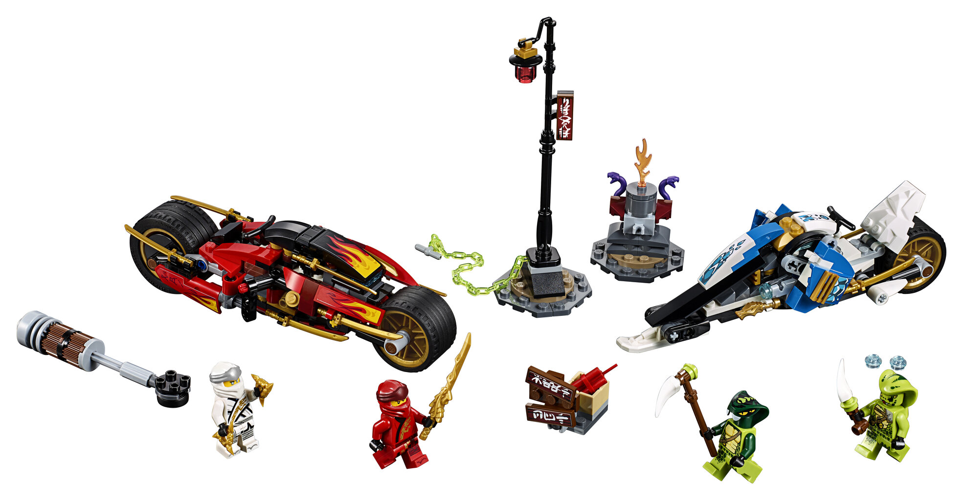 70667 LEGO® NINJAGO Kai zobenmotocikls un Zane sniegmobilis cena un informācija | Konstruktori | 220.lv