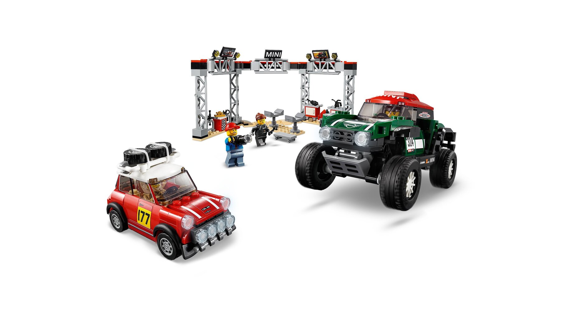 75894 LEGO® Speed Champions 1967 Mini Cooper S Rally ir 2018 MINI John Cooper Works Buggy cena un informācija | Konstruktori | 220.lv