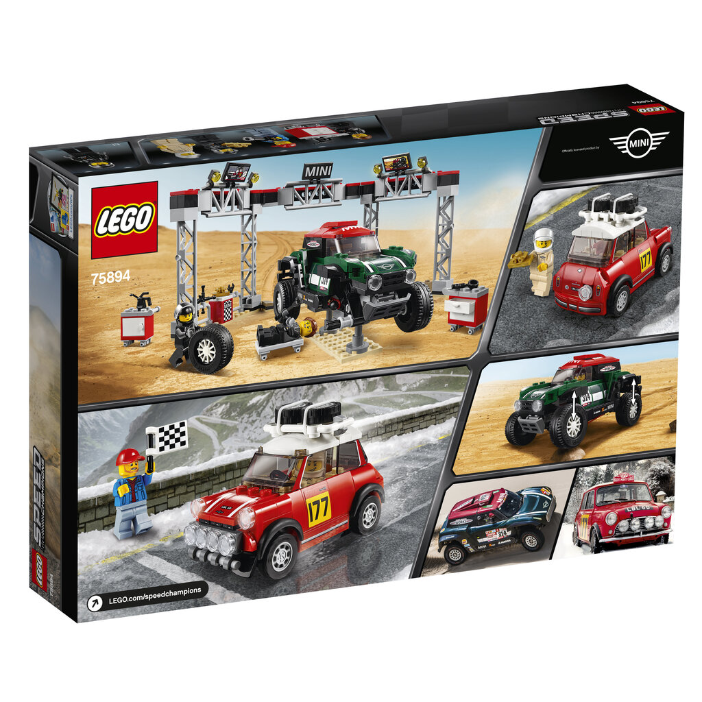 75894 LEGO® Speed Champions 1967 Mini Cooper S Rally ir 2018 MINI John Cooper Works Buggy цена и информация | Konstruktori | 220.lv