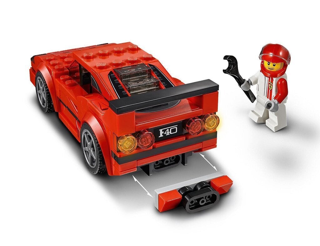 75890 LEGO® Speed Champions Ferrari F40 Competizione cena un informācija | Konstruktori | 220.lv