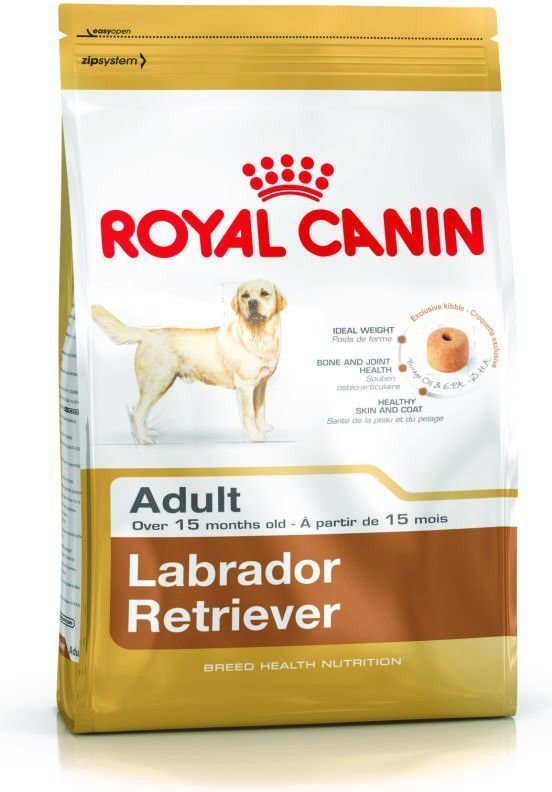 Royal Canin Labradora retrīveriem Labrador Retriever Adult, 3 kg цена и информация | Sausā barība suņiem | 220.lv