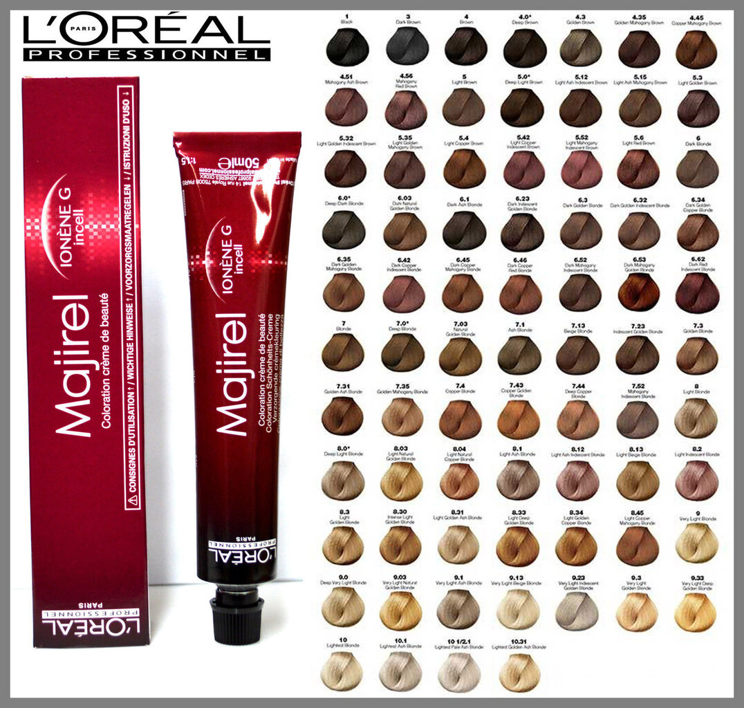 Matu krāsa L'Oreal Professionnel Majirel 50 ml, 6 Dark Blonde cena un informācija | Matu krāsas | 220.lv