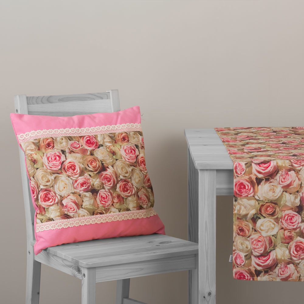 Patio dekoratīvs spilvens Roses Eva L095-03LB, 45 x 45 cm cena un informācija | Dekoratīvie spilveni un spilvendrānas | 220.lv