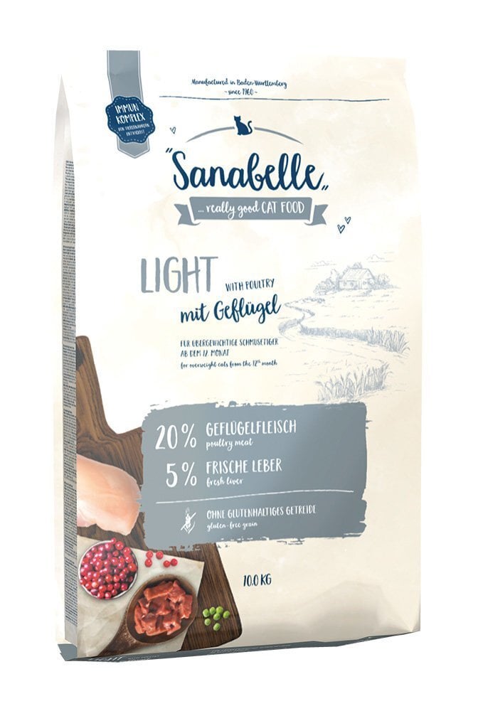 Sanabelle Light kaķiem ar lieko svaru Bosch Petfood, 10 kg цена и информация | Sausā barība kaķiem | 220.lv