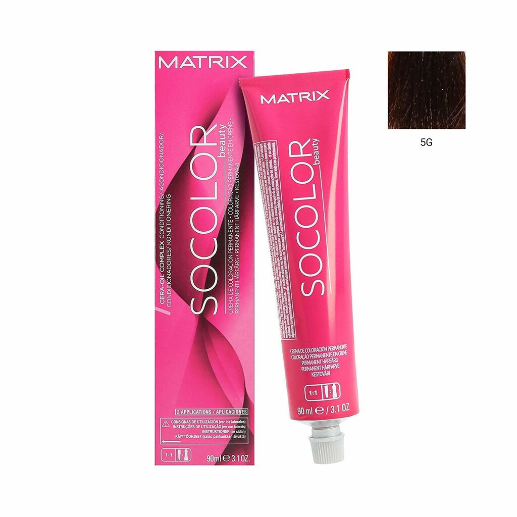 Matu krāsa Matrix Socolor Beauty 90 ml, 5G cena un informācija | Matu krāsas | 220.lv