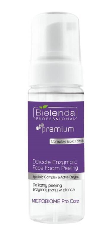 Maigi putojošais sejas tīrīšanas līdzeklis Bielenda Professional Microbiome Pro Care Delicate Enzymatic 160 ml цена и информация | Sejas ādas kopšana | 220.lv