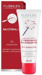 Sejas maska pret apsārtumu Floslek Seria 50 ml cena un informācija | Sejas maskas, acu maskas | 220.lv