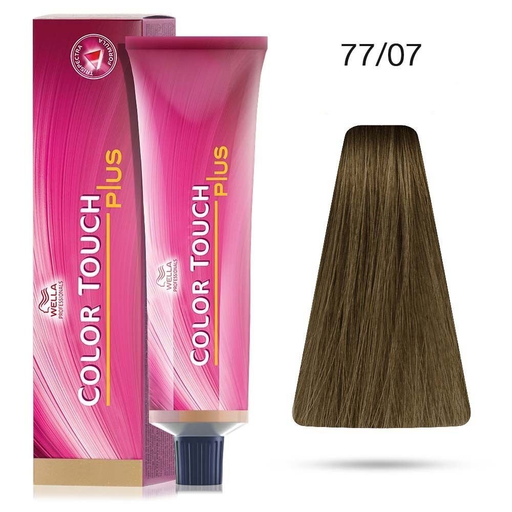 Matu krāsa Wella Color Touch Plus 60 ml, 77/07 cena un informācija | Matu krāsas | 220.lv