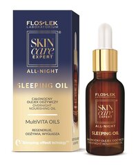 Barojoša nakts eļļa sejai Floslek Skin Care Expert 30 ml cena un informācija | Serumi sejai, eļļas | 220.lv