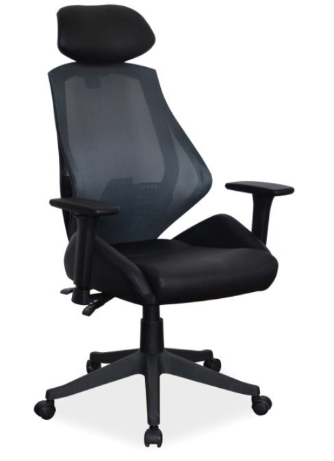Biroja krēsls Q-406, melns cena un informācija | Biroja krēsli | 220.lv