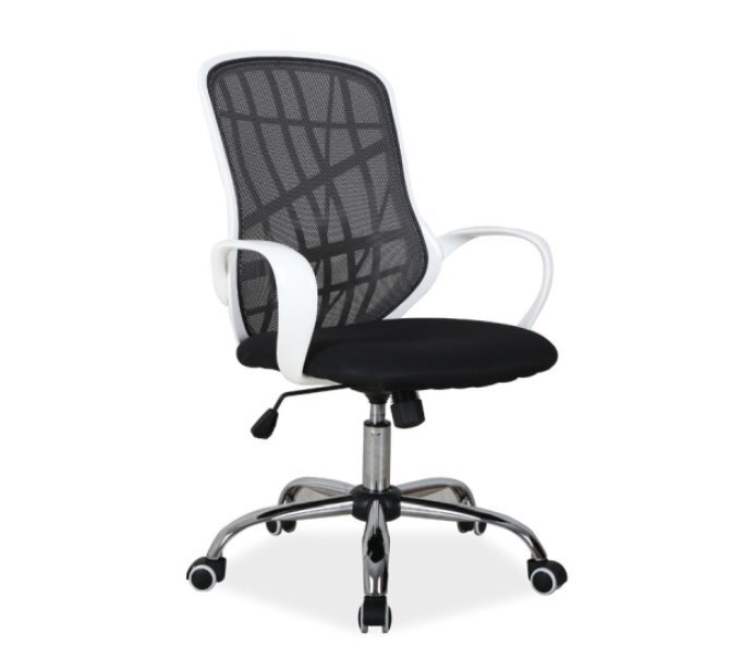 Biroja krēsls Dexter, melns/balts cena un informācija | Biroja krēsli | 220.lv