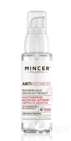 Atjaunojošs sejas serums Mincer Pharma Anti-Redness 1205 30 ml cena un informācija | Serumi sejai, eļļas | 220.lv