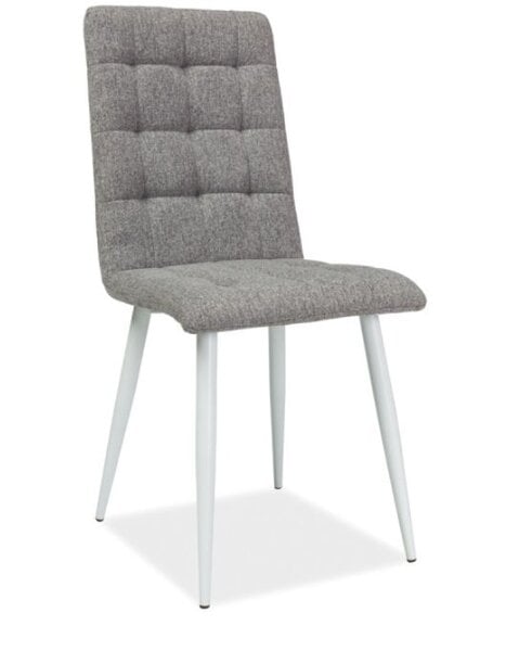 4 krēslu komplekts Otto, balts/pelēks cena | 220.lv