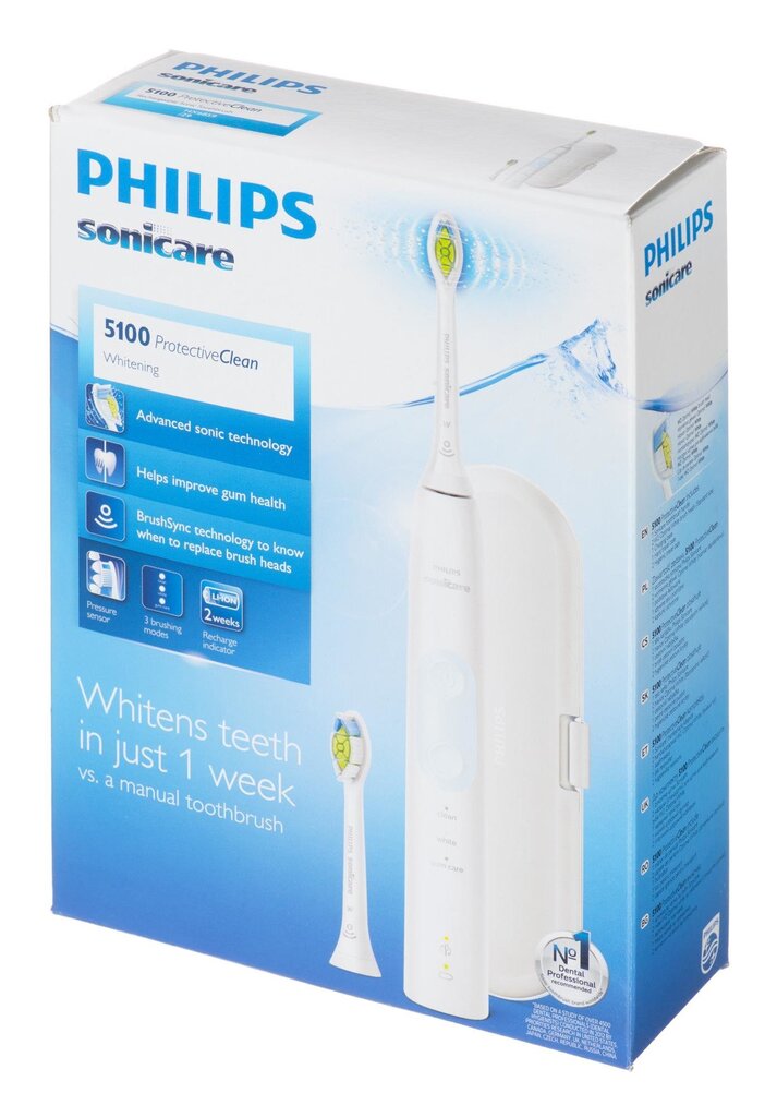 Philips Protective Clean 5100 Sonic HX6859/29 cena un informācija | Elektriskās zobu birstes | 220.lv