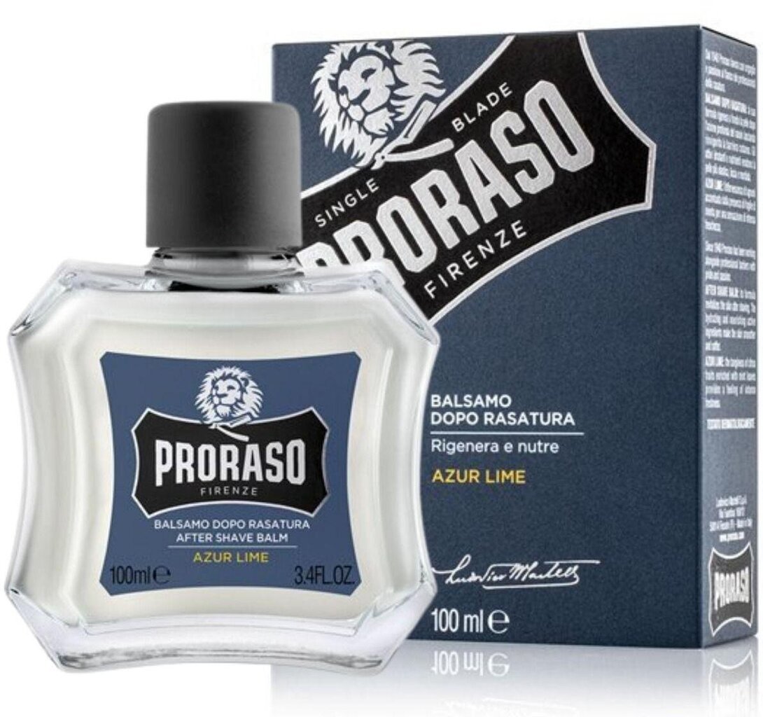 Bārdas balzams Proraso Azur Lime, 100 ml cena un informācija | Skūšanās piederumi, kosmētika | 220.lv