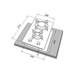 Freggia HC320VGW цена и информация | Варочные поверхности | 220.lv