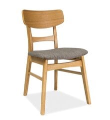 2 krēslu komplekts CD-61, brūns/pelēks cena un informācija | Virtuves un ēdamistabas krēsli | 220.lv