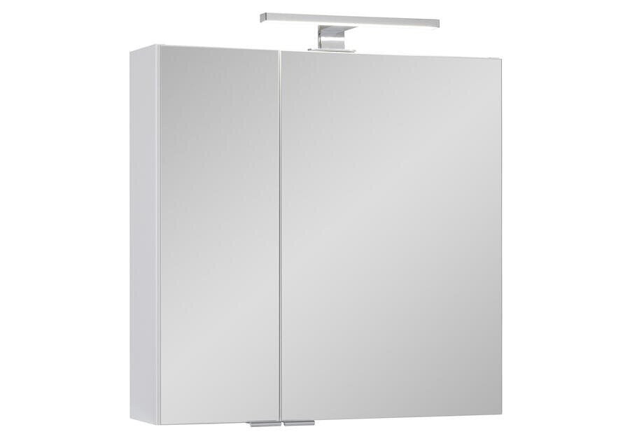 Sienas vannas istabas skapis Fabian, 60x68x16 cm, balts cena un informācija | Vannas istabas skapīši | 220.lv