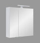 Sienas vannas istabas skapis Fabian, 60x68x16 cm, balts цена и информация | Vannas istabas skapīši | 220.lv